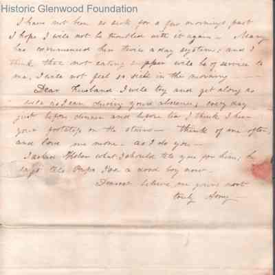 p. 3 and address page with postmark