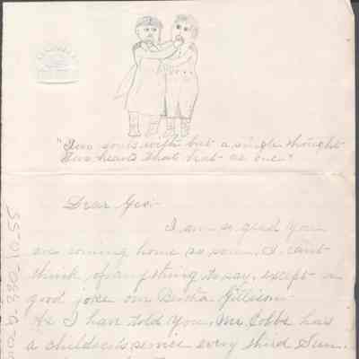 George W. Summers from Elizabeth S. Quarrier, no date