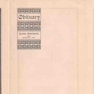 Judge Lewis Summers obituary