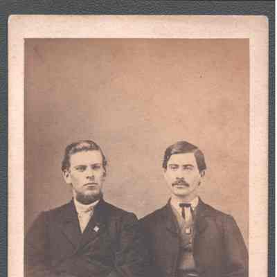 Lewis Summers and Marietta College classmate Bob Fulton, no date