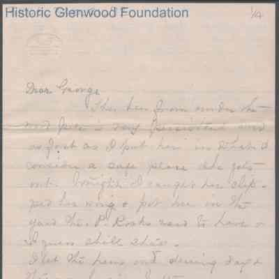 George W. Summers from Lucy W. Summers, no date