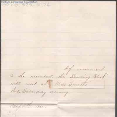 Lewis Summers from Mollie, May 5, 1866