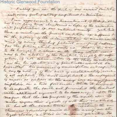Judge George Summers speech regarding dismemberment of Republic, no date