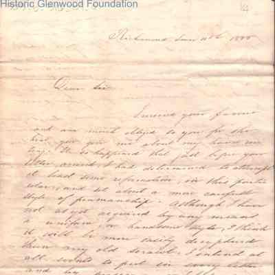 Judge George Summers to Lyle Millan, Jun 11, 1833