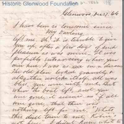 Lucy W. Summers from Lewis Summers, Dec 27, 1866