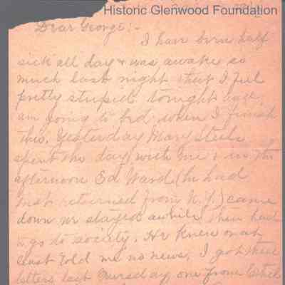 George W. Summers from Elizabeth S. Quarrier, no date