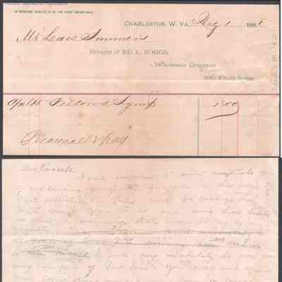 Russell G. Quarrier from Elizabeth S. Quarrier, Aug 1, 1888