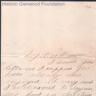 Elizabeth S. Quarrier from Russell G. Quarrier, no date