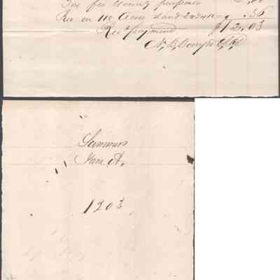 Jane A Summers & her heirs, misc. tax receipts