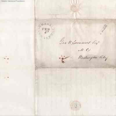 address page with postmark