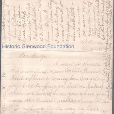 George W. Summers from Elizabeth S. Quarrier, Jan 31, 1885