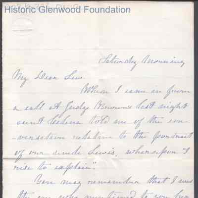 Lewis Summers from Anna I. S. Ryon, no date