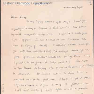 Lucy S. Quarrier from Elizabeth G. Quarrier, Feb 27, 1941