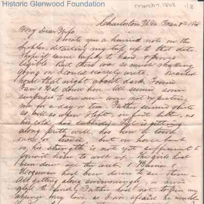Lucy W. Summers from Lewis Summers, Mar 7, 1868