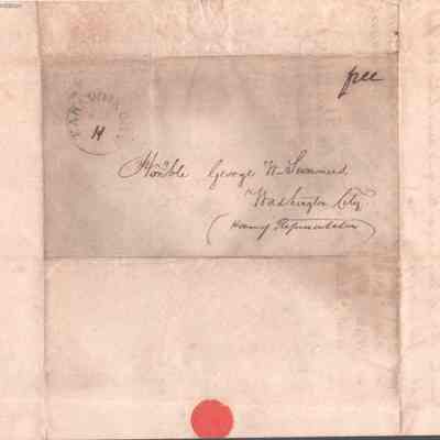 address page with postmark