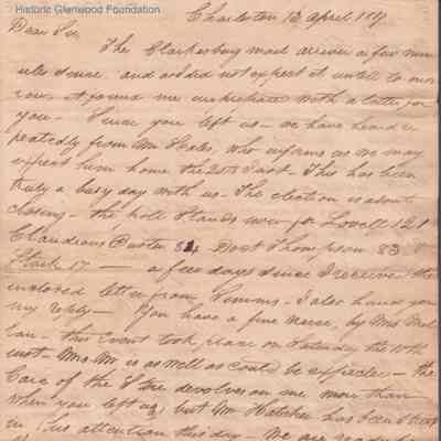 Judge Lewis Summers from William S. Summers, Apr 13, 1819