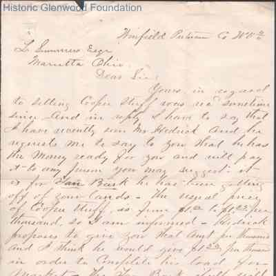 Lewis Summers from Jerome T. Bowyer, no date