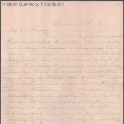 George W. Summers from Lucy W. Summers, no date