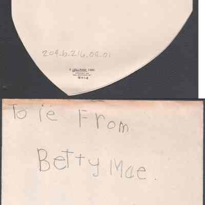 card rear, envelope