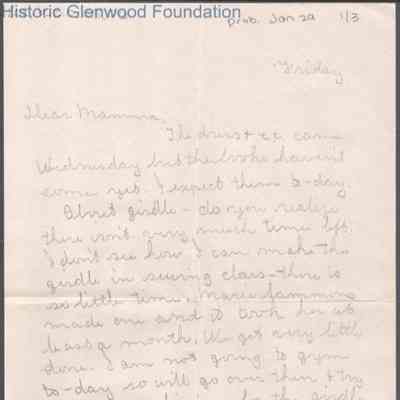 Elizabeth S. Quarrier from Lucy S. Quarrier, Jan 29, 1915