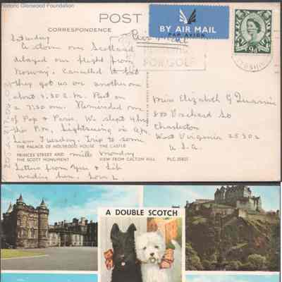 Postcard to Elizabeth G. Quarrier from Lucy S. Quarrier, unknown date