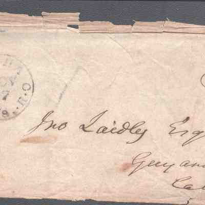 address page with postmark