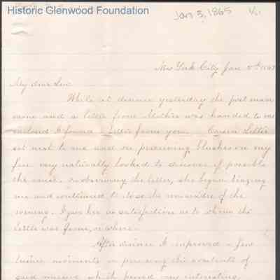 Lewis Summers from Lucy W. Summers, Jan 5, 1865