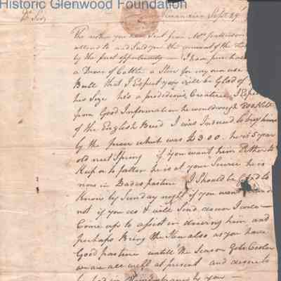 Col. George Summers from William S. Summers, Sep 29, 1795
