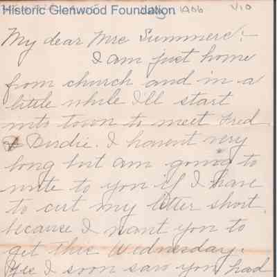 Lucy W. Summers from Netty Honaker, Jul 1, 1906