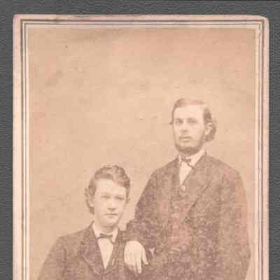 Pete Atkinson and unknown Marietta College classmate of Lewis Summers, Jun 16, 1866