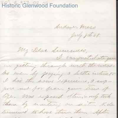 Lewis Summers from D. W. Breckenridge, Jul 7, 1868