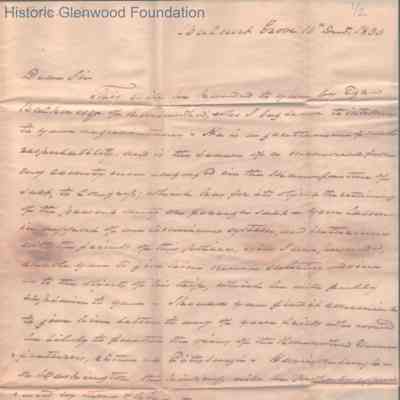 Judge Lewis Summers to Samuel Sprigg, Dec 10, 1830