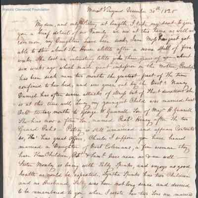 Ann "Nancy" Summers, correspondence from sister, Locian Ratcliff (?)