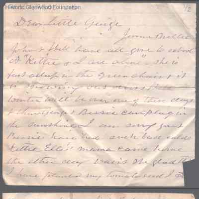 George W. Summers from Abigail E. Woodbridge, no date