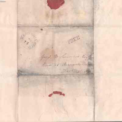 address page with postmark