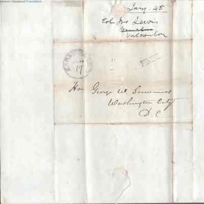 address page with postmark