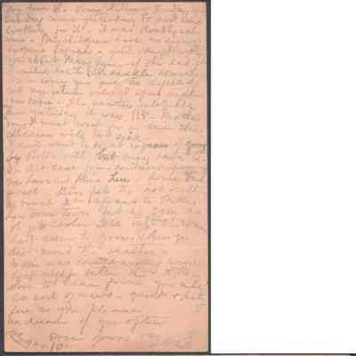 Postcard to Lewis Summers from Lucy W. Summers, no date