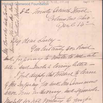Lucy W. Summers from Julia Brooks, no year