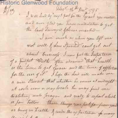 Col. George Summers from William S. Summers, Dec 16, 1795