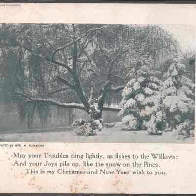 George W. Summers, Christmas card, no date