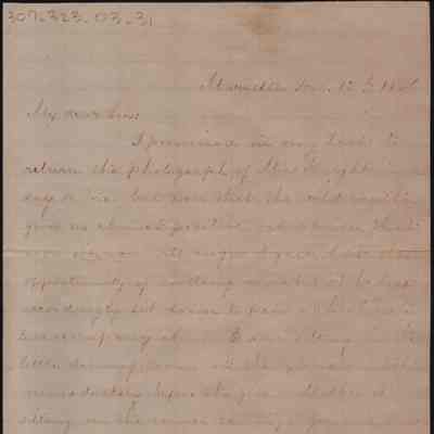 Lewis Summers from Lucy W. Summers, Dec 12, 1866
