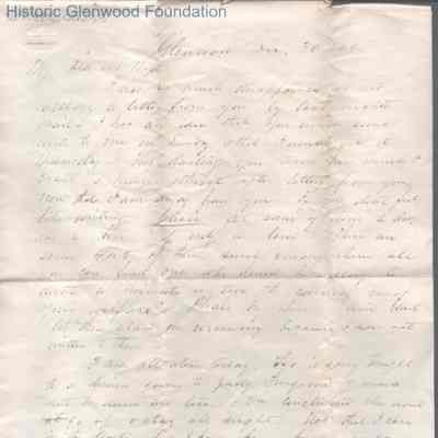 Lucy W. Summers from Lewis Summers, Dec 30, 1869