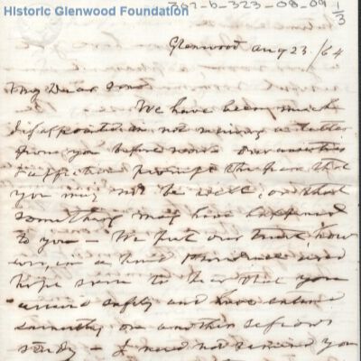 Lewis Summers from Judge George Summers, Aug 23, 1864