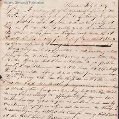 Judge Lewis Summers from William S. Summers, Jul 5, 1817