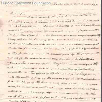 Judge Lewis Summers to Ezra Walker, Nov 21, 1828