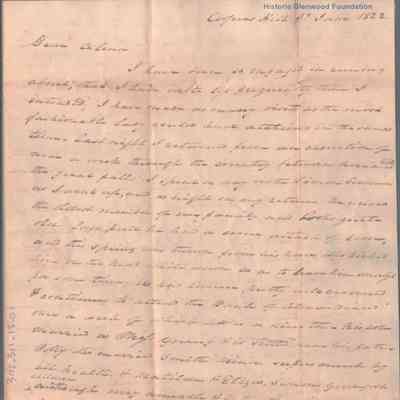 Celina Summers from Judge Lewis Summers, June 4, 1822