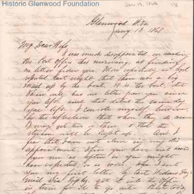 Lucy W. Summers from Lewis Summers, Jan 13, 1868