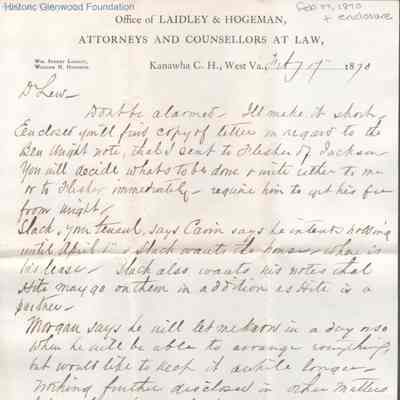 Lewis Summers from William S. Laidley, Feb 17, 1870