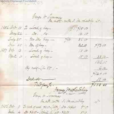 Judge George Summers and James M. Laidley, Invoice of Commodities and Payments, Jun 1857