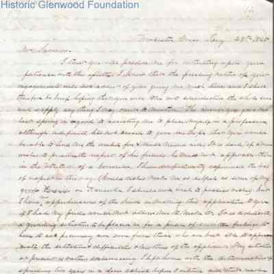 Judge George Summers from A. J. Whittaker, Jan 28, 1845